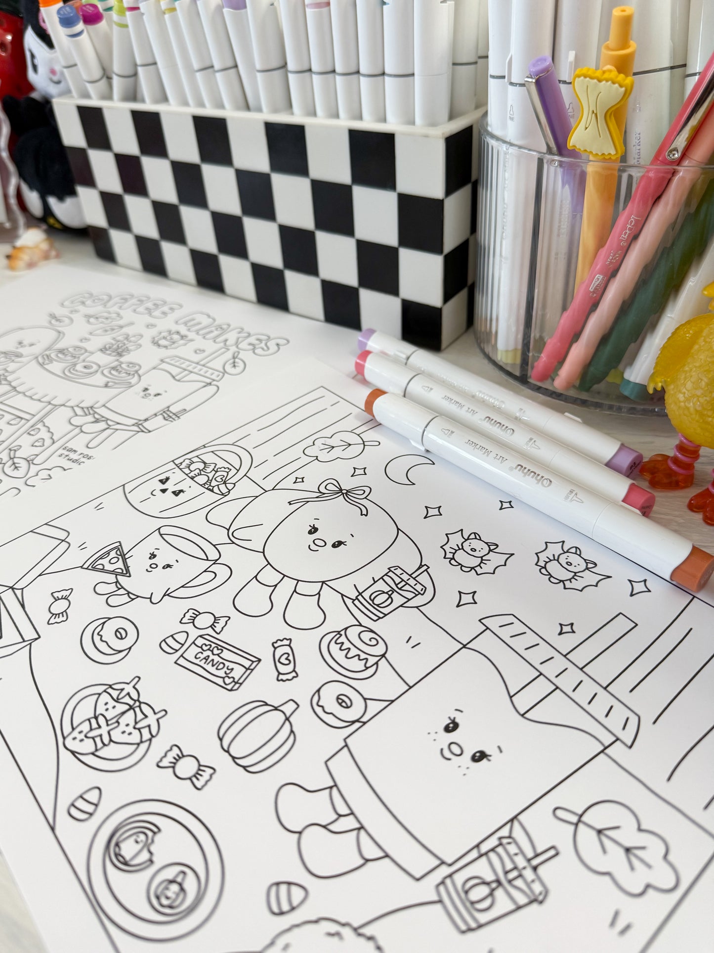 Fall Coloring Pages Digital Download