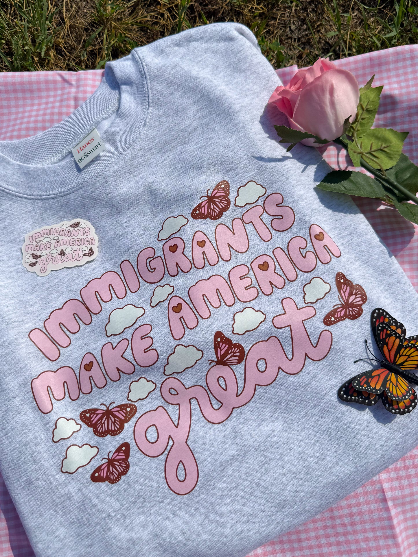 "Immigrants Make America Great" Sticker