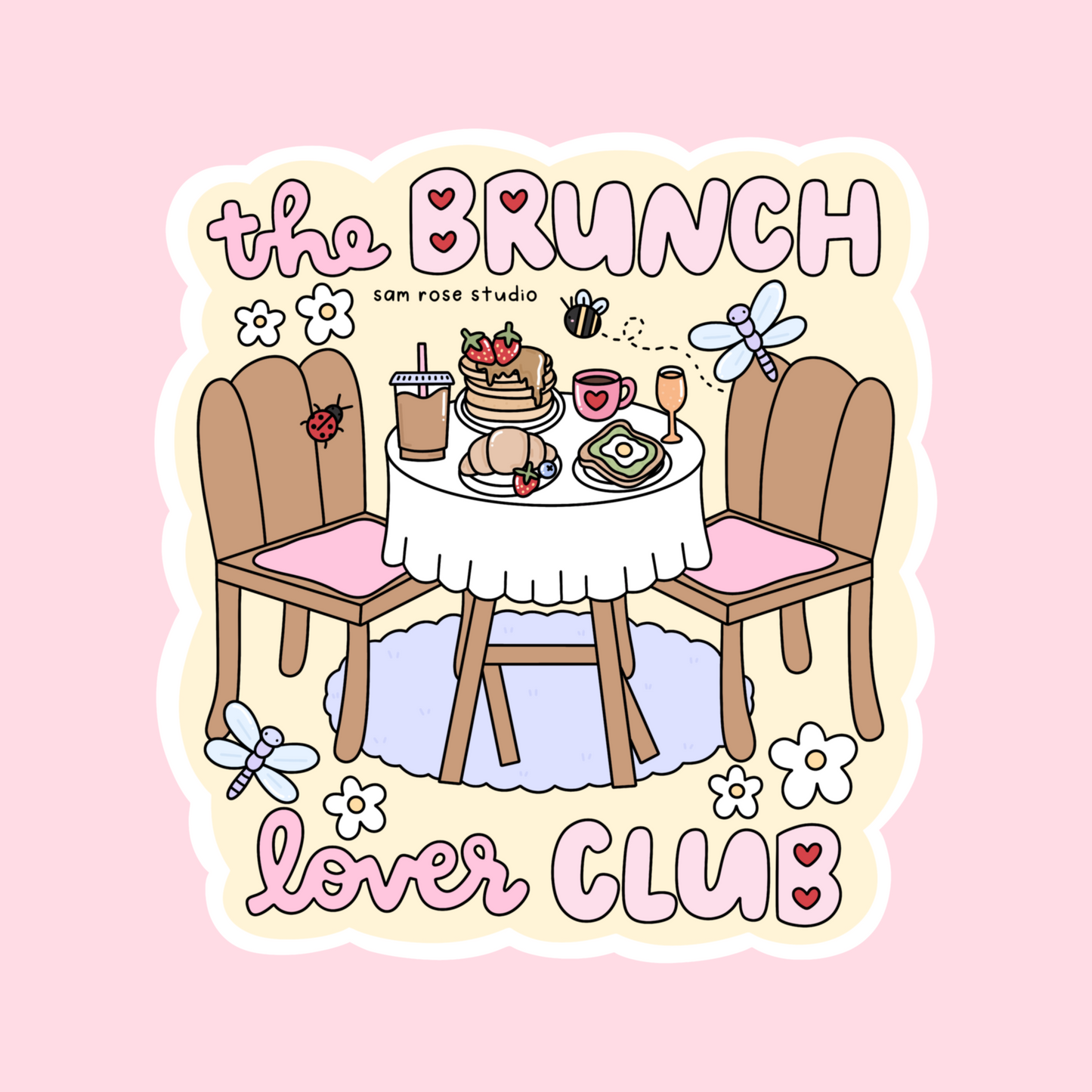 'BRUNCH LOVER CLUB' Sticker