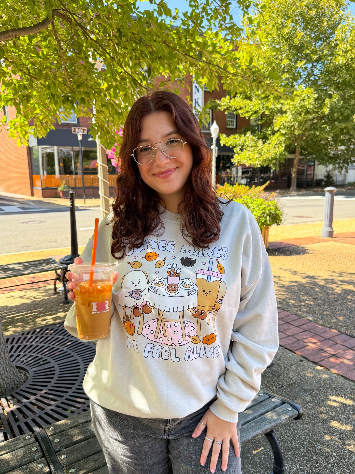 'Coffee Makes Me Feel Alive' Crewneck PRE-ORDER