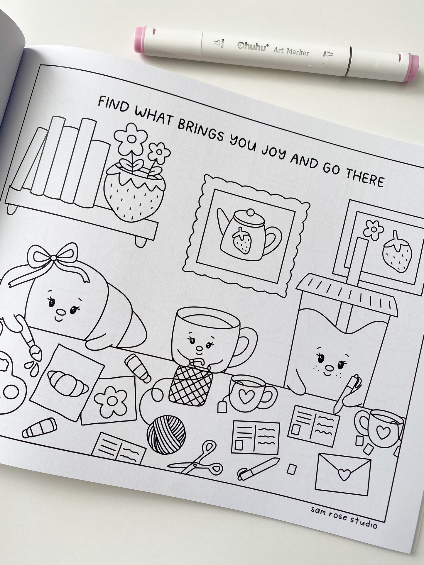 Cute and Cozy Coloring Book