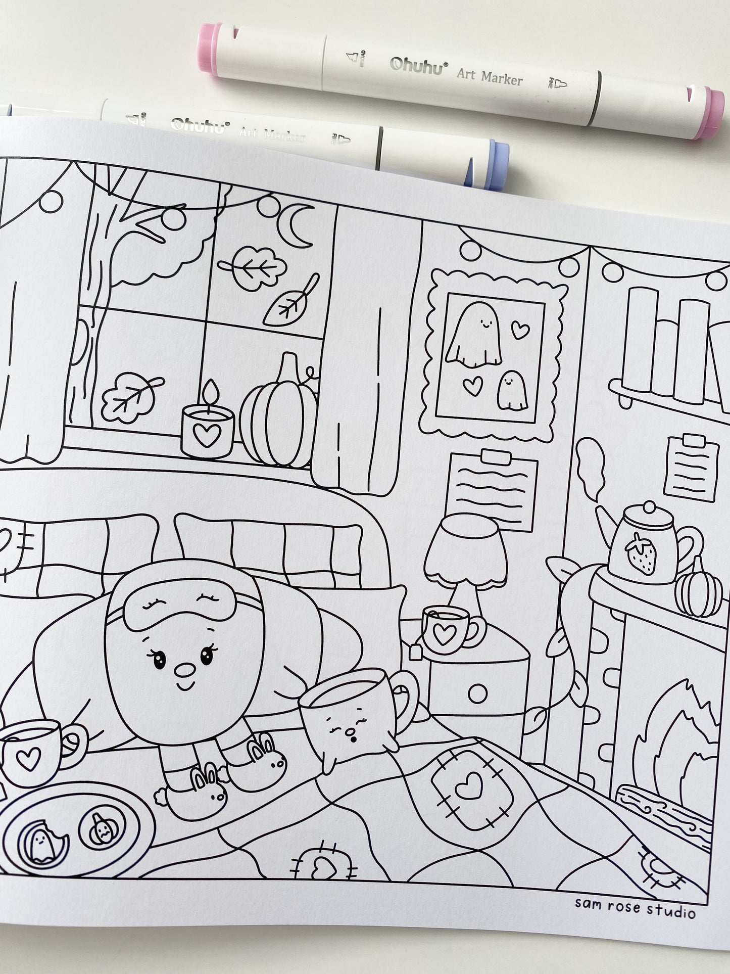 Cute and Cozy Coloring Book