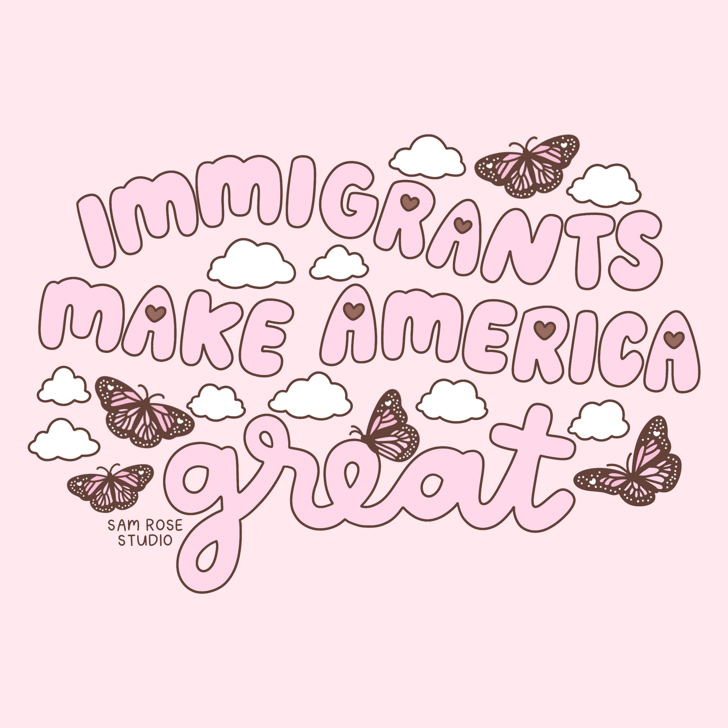 "Immigrants Make America Great" Crewneck PRE-ORDER (Expected to ship mid-August)